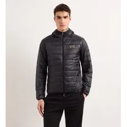 EA7 für Herren. 8NPB24_PNGPZ Faltbare Daunenjacke Core Identity schwarz (M), Lässig, Polyamid