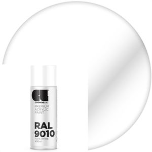COSMOS-LAC Sprühfarbe RAL 9010, 400 ml, reinweiß, glänzend, Acryllack