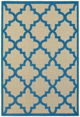 Style Haven Cara Mixed Pile Quatrafoil Lattice Indoor/ Outdoor Area Rug