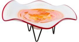 Dale Tiffany Cavalier Art Glass Bowl With Stand
