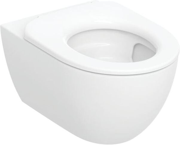 Geberit Acanto Wand-Tiefspül-WC-Set 502996001 36x38,5x53,5cm, 4,5 l, geschlossen, mit Sitzring, weiß
