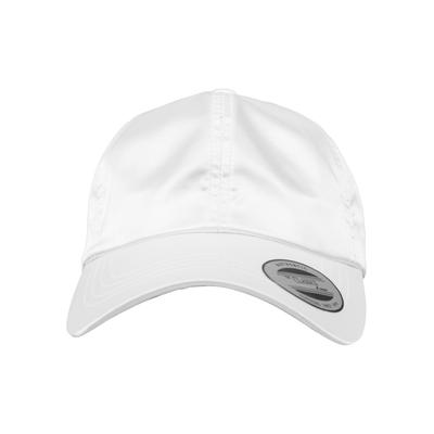 Flex Cap FLEXFIT "Flexfit Unisex Low Profile Satin Cap", Gr. onesize, weiß, 100% Polyester, unifarben, Caps