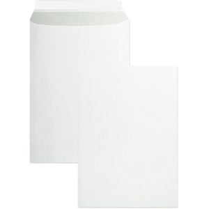 Blanke Versandtaschen weiß, C4, ohne Fenster, haftklebend, aus Papier, 250 Stück