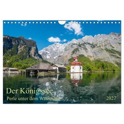 Der Königssee Perle unter dem Watzmann (Wandkalender 2027 DIN A4 quer), CALVENDO Monatskalender