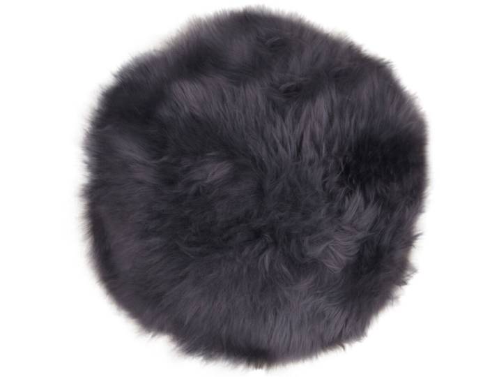 Sitzkissen Qirena grau Lammfell B 35 T 35 cm - Sitzkissen