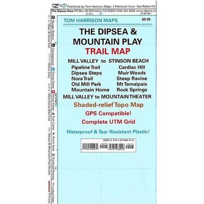 Dipsea-Mountain Play Trail Map, von Tom Harrison, Tom Harrison Maps, 978-1-877689-91-8