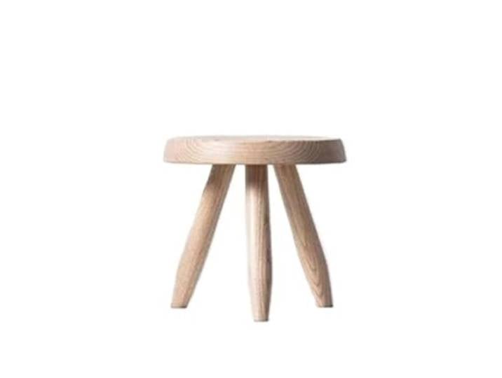 QAUUCP Fußhocker für Wohnzimmer Nordischer runder Hocker aus Massivholz Wohnzimmermöbel, Veranda, Schuhwechsel, Büro, Fußstütze, mobiler Sitz, moderner, einfacher Stuhl(Color1)