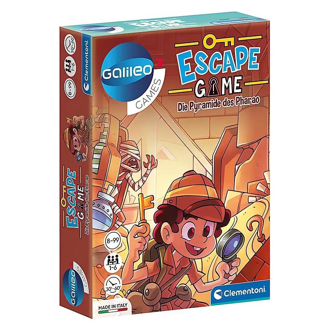 Clementoni Galileo Escape Die Pyramide des Pharao (Deutsch, 1 - 6 Spieler) (59230)