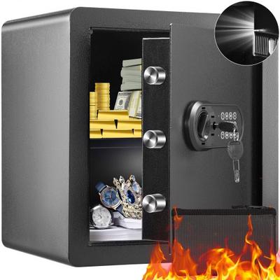 1.8 Cu Ft Home Safe With Digital Keypad, Steel Security Lock Box & Fireproof Document Bag 1.8 Cu Ft Home Safe With Digital Keypad, Steel Security Lock Box & Fireproof Document Bag