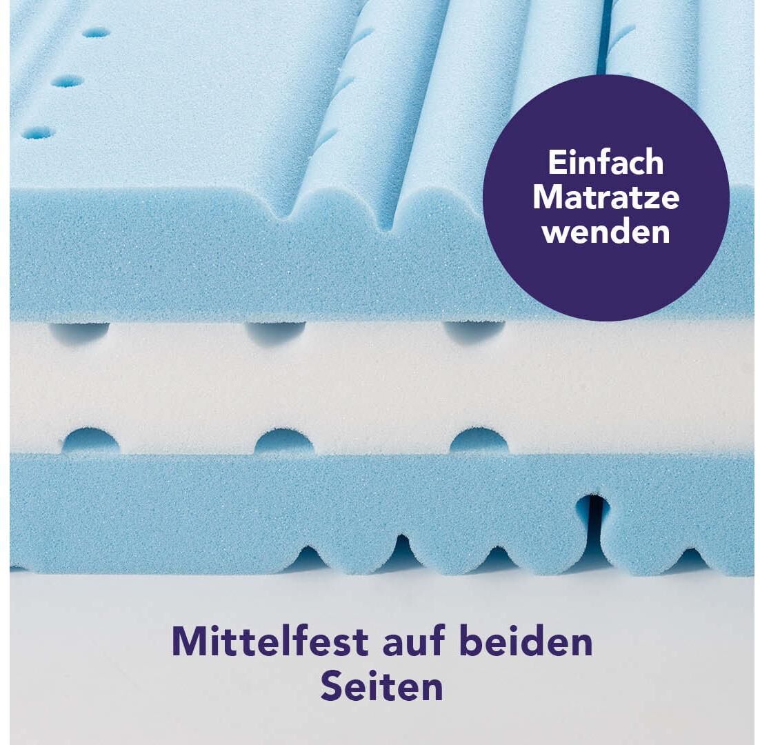 Kaltschaummatratze TRÄUMELAND "Turin, Naturfaser", weiss (weiß), B:180cm H:20cm L:200cm, Obermaterial: 100% Modal (TENCEL™), Matratzen, Kaltschaummatratze, Erwachsenenmatratze mit 7-Zonen-Komfortschnitt weiß H3+H4 ( - 240 kg), 20cm, Temperatur regulierend