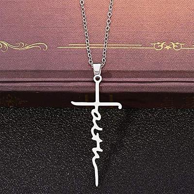 Doomuut Kreuz Halskette 925 Sterling Silber Liebe Kreuz Kreuz Halskette Geschenk für Frauen Mädchen