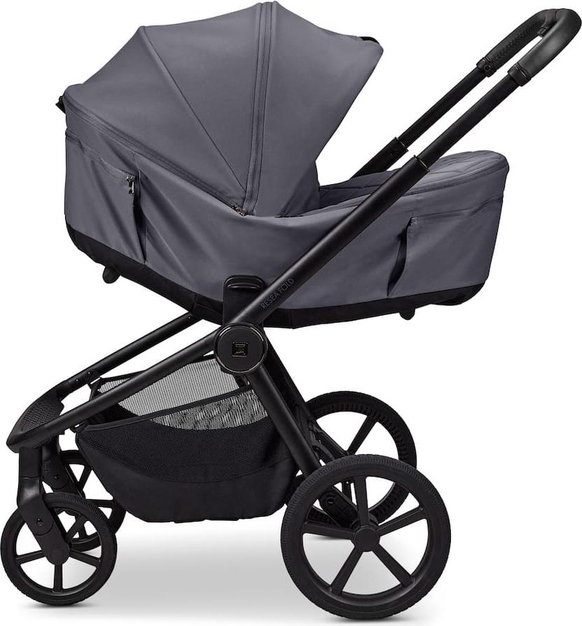 Moon Resea Fold Diamond Kombikinderwagen /2in1 Kinderwagen, Farbe/Dessin:Graphite