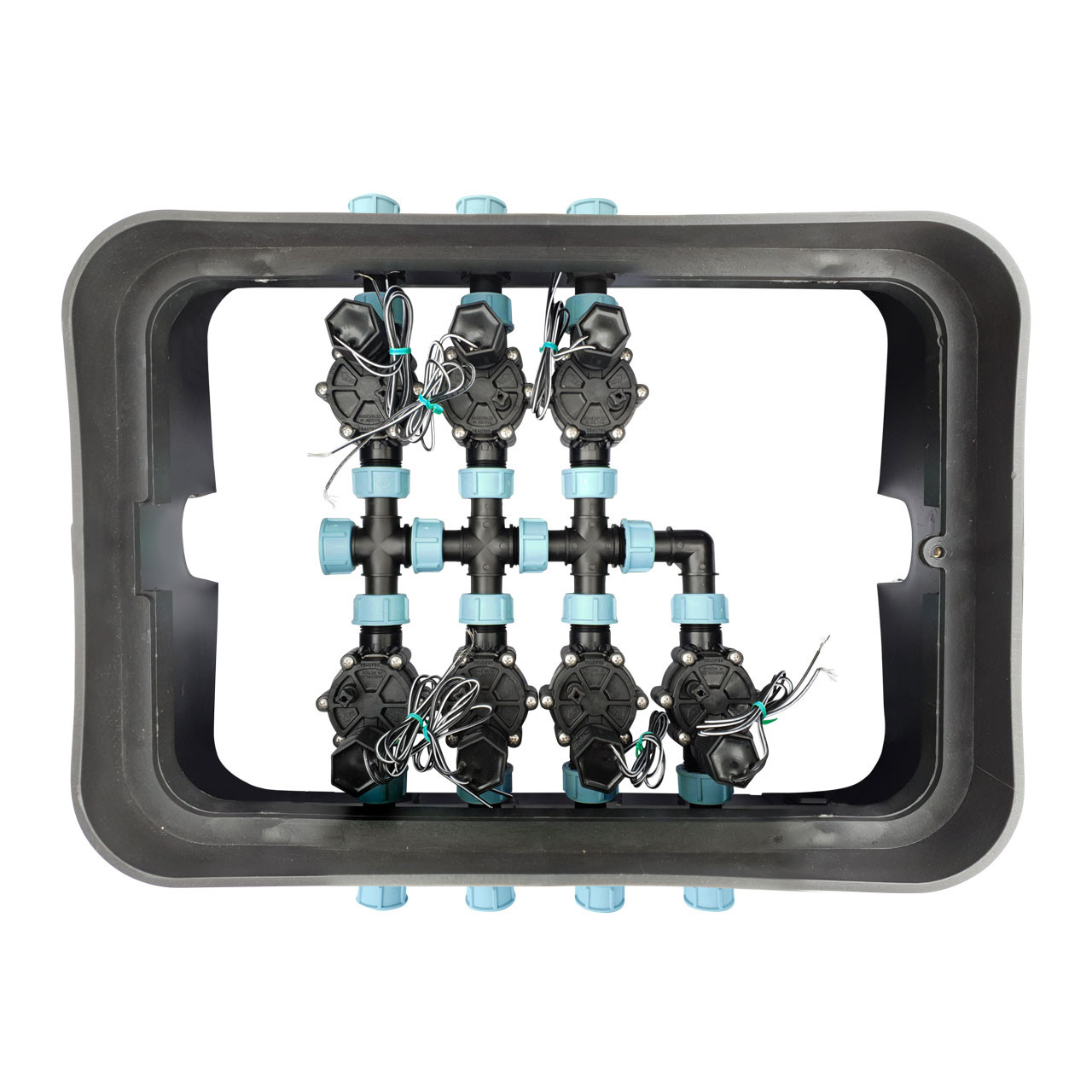 REKUBIK Ventilbox Bausatz mit Magnetventilen & Fittings (24V AC) 7 Station