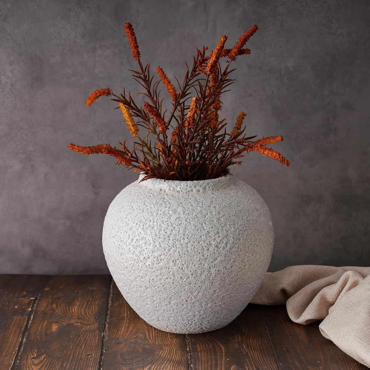 Rustieke Keramische Vaas - Grote Decoratieve Vaas voor Bloemen