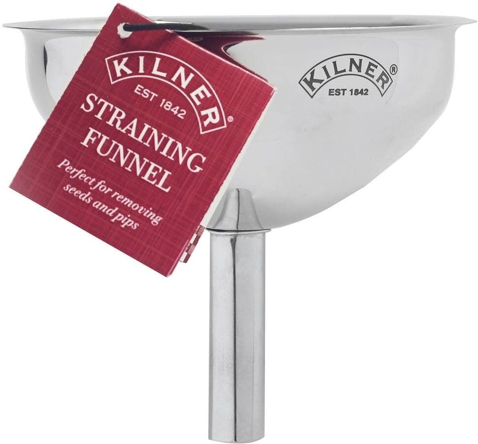Trichter KILNER "14 cm", silber (silberfarben), Ø:14cm, Edelstahl, Trichter, Trichter silberfarben Einheitsgröße