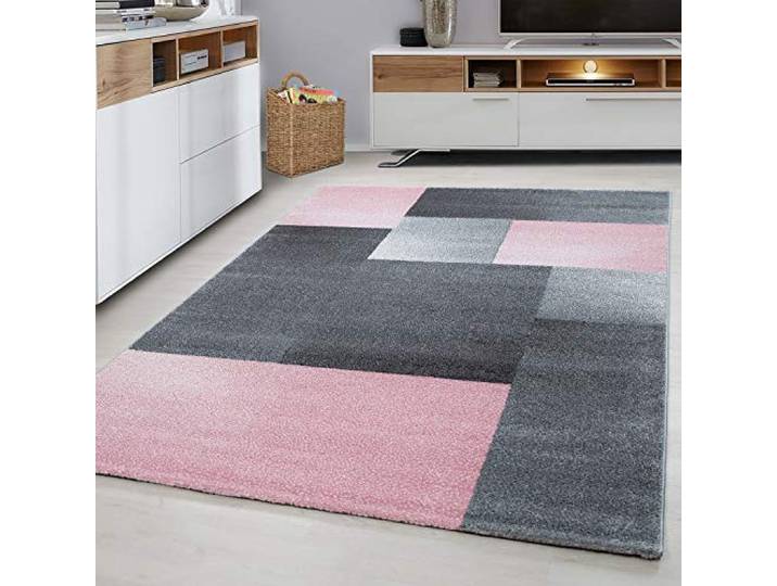 Vloerkleed - Blocks - Roze