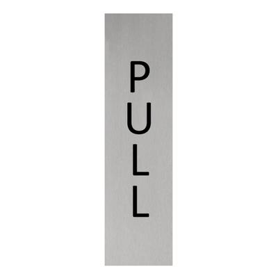 CombiCraft Aluminium Türschild Pull 165x45mm mit 3M-Tape zur Befestigung, einfache Kennzeichnung von Räumen und Bereichen