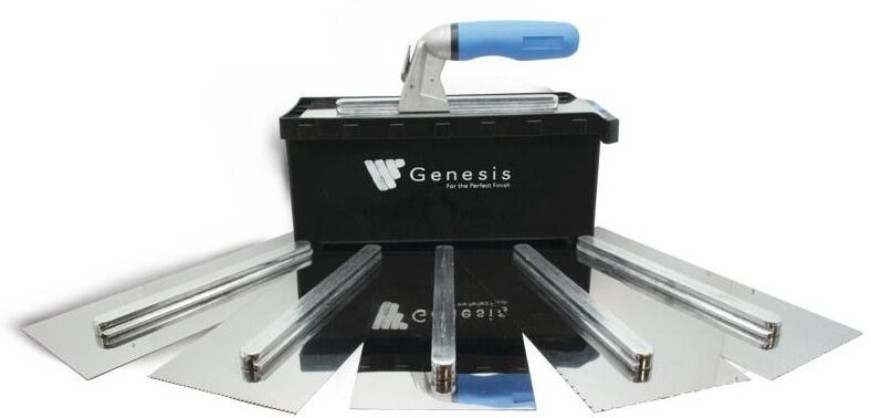 NeoSURFACE Genesis 965 Edelstahl-Zahnspachtel-Kellen-Traufel-Set, 8-er Set