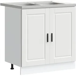 vidaXL, Badezimmerschrank, Raluner (46 x 81.50 x 81.50 cm)