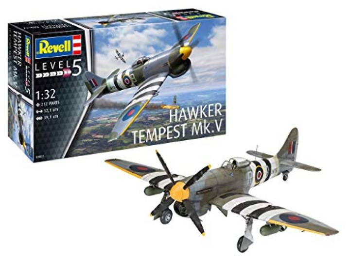 Revell 3851 Hawker Tempest V luchtvaartaccessoires, ongelakt, 1:32