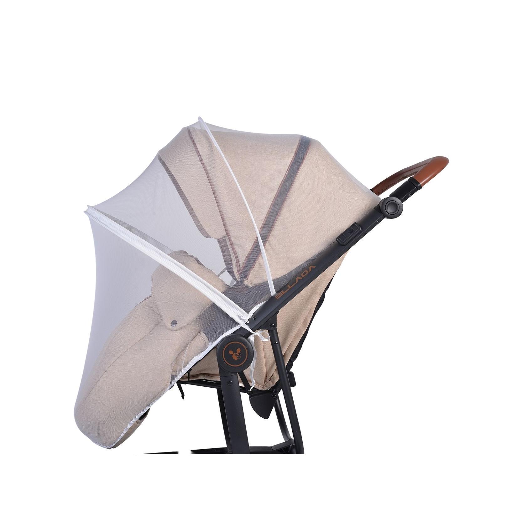 Cangaroo Kinderwagen Moskitonetz universal Insektenschutz Reißverschluss Buggy weiß