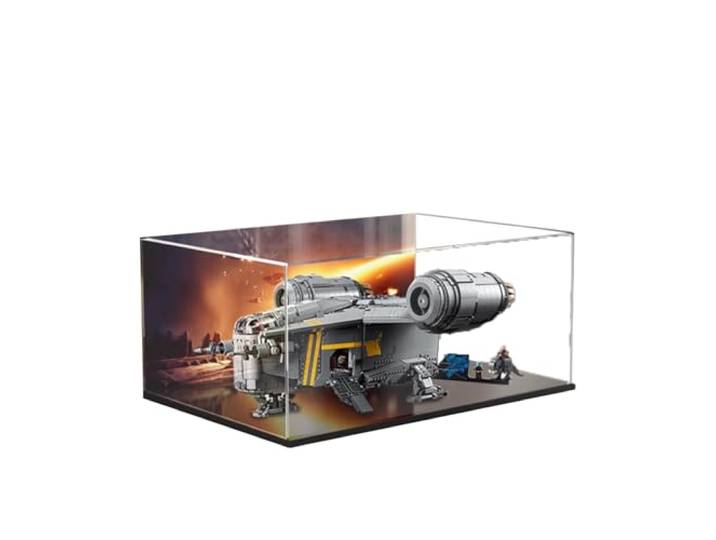 Vitrine für Lego The Razor Crest 75331, staubdicht, UV-geschützt, passgenaue Vitrine, Geschenke für Lego-Liebhaber (Thema C)