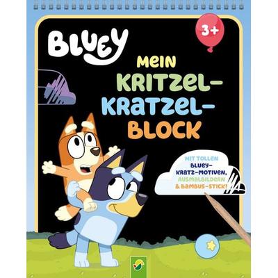 Bluey Mein Kritzel-Kratzel-Block, Taschenbuch von Schwager & Steinlein Verlag, Schwager & Steinlein, 978-3-8499-5000-2