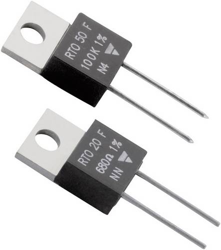 Vishay RTO 50 F-220 Hochlast-Widerstand 220Ω axial bedrahtet TO-220 50W 1% 1 St. Tube