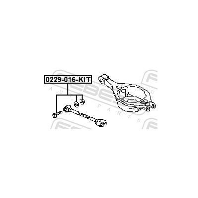 FEBEST Sturzkorrekturschraubensatz 0229016kit für GEELY NISSAN
