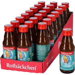 Rotbäckchen Vitamin-Shot Pausenstark, mit Vitamin C, BIO, ohne Zuckerzusatz, in Glasflasche, 24x 125 ml