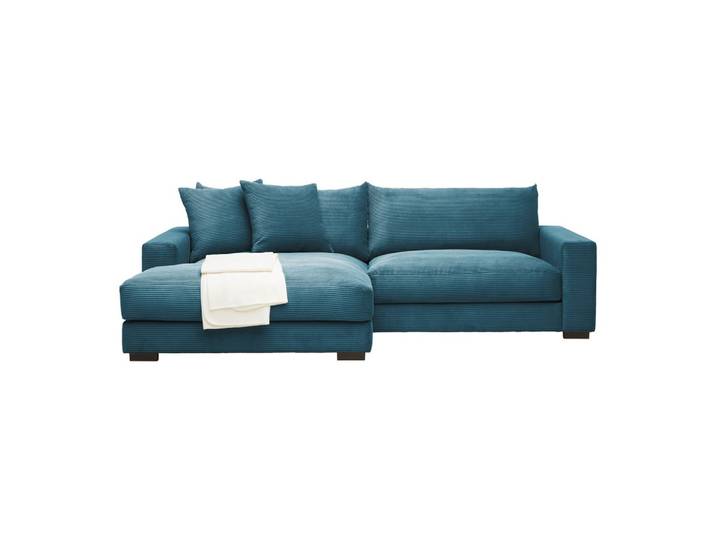 Ecksofa 180/265 cm Petrol Cord