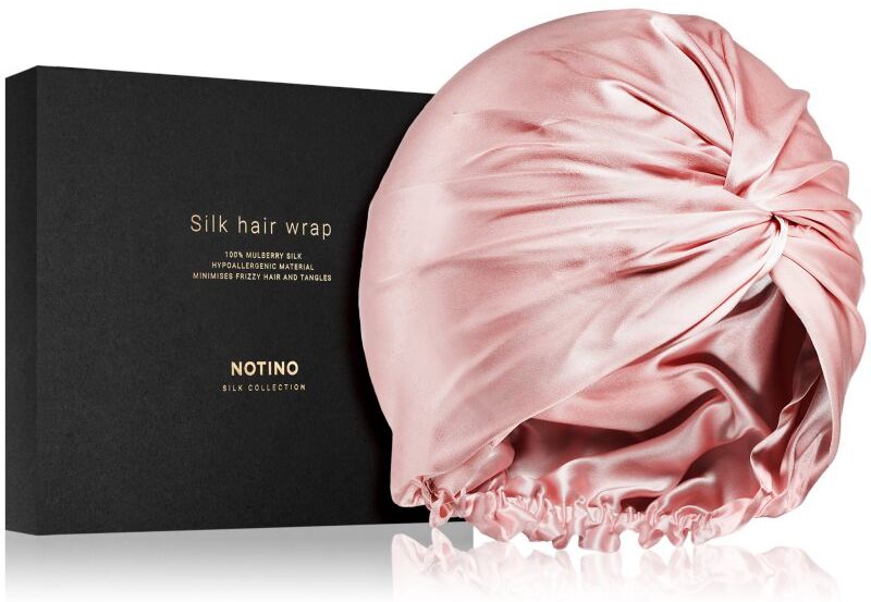 Notino Silk Collection Hair wrap turban en soie pour cheveux Pink 1 pcs