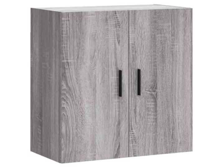 RJPLMFV Wandschrank, grau, Sonoma, Holz, Technik, 60 x 31 x 60 cm Sonoma-graue Oberfläche, Hängeregal, strapazierfähiges Verbundholz, für Badezimmer oder Eingangsbereich
