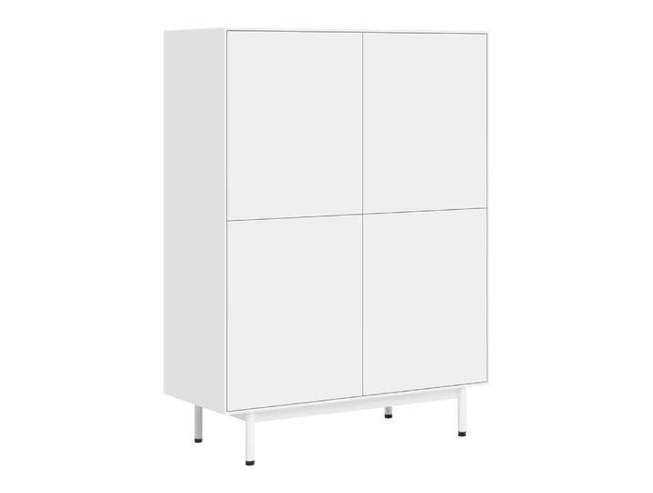 Highboard Malik, Edition, weiss, Holzwerkstoff