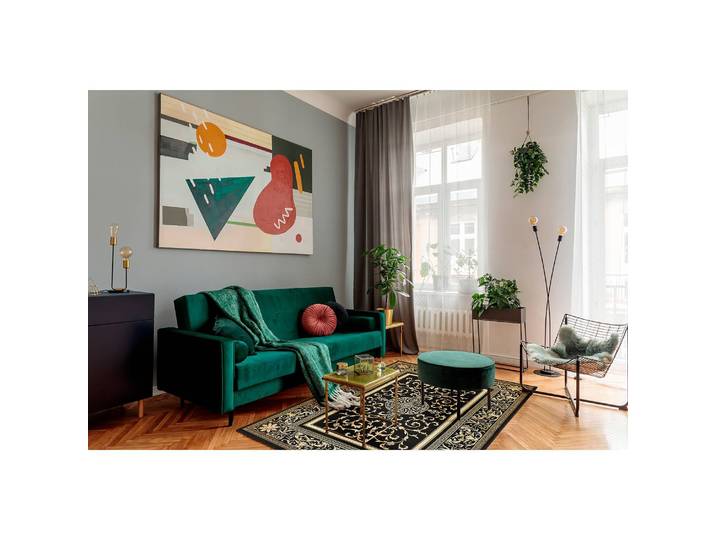 Teppich Kendra I Schwarz/Beige 200 x 285cm Webstoff