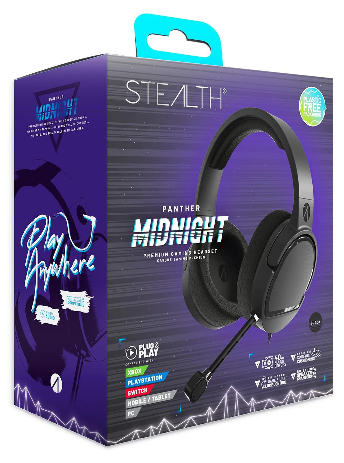 STEALTH Gaming Panther Gaming Hoofdtelefoon met Microfoon - Zwart