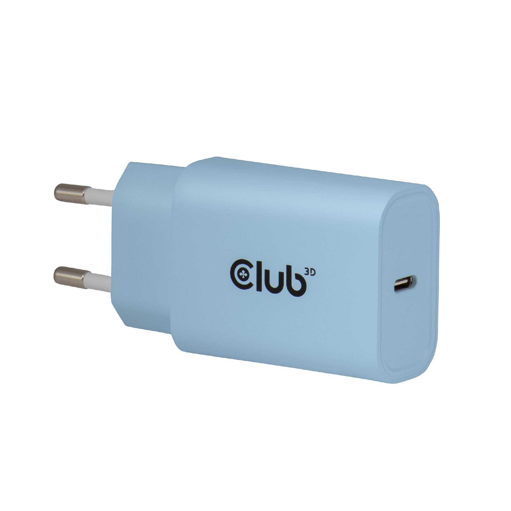 Club3D Club 3D USB-C PD3.0 Ladegerät 30 Watt 2 Stück blau CAC-3022