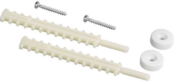 Viega Gewindebolzensatz 605575 für UP-Spülkasten 2H, 2L, 2C und Standard 2S, weiss, für Drückerplatte