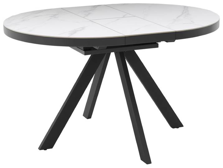 Esstisch rund LINUS Keramik/Metall 130 x 100 x 76 cm...