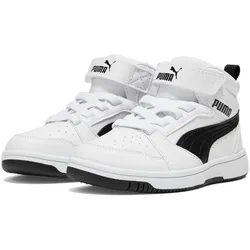 PUMA Rebound V6 Mid AC+ Sneaker Kinder 02 - PUMA white/PUMA black 32