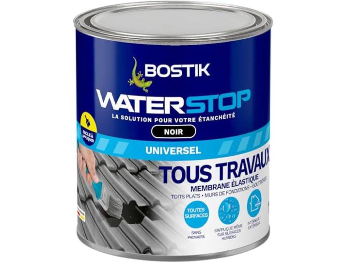 BOSTIK Membrane d’Étanchéité Etanche Waterstop Noir - Répare Fuites - 290ml Résine d' Étanchéité Toiture - Gouttières & Murs - Anti Fuites - Infiltrations & Fissures - Résistant UV & Intempéries