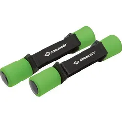 SCHILDKRÖT FITNESS Soft-Hanteln (Aerobic-Hanteln) 0,5kg Set, Größe 2X0,5 in Schwarz Schwarz