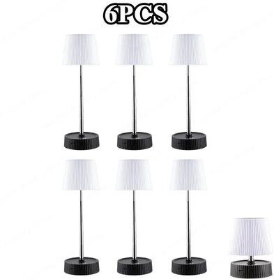 Uplifted Finds Mini Solar Folding Table Lamp   Rechargeable 17 LED Outdoor Night Light & Desktop Floor Lamp 6 Pcs