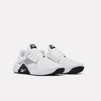 Trainingsschuh REEBOK "FLIP CHARGE", Herren, Gr. 45, schwarz-weiß (weiß, schwarz), Synthetik, Textil, Schuhe, ideal für Gym und Fitnessstudio, Topseller