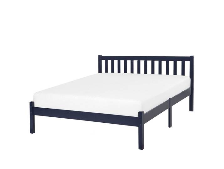 HOLZBETT 140/200cm Marineblau Florac