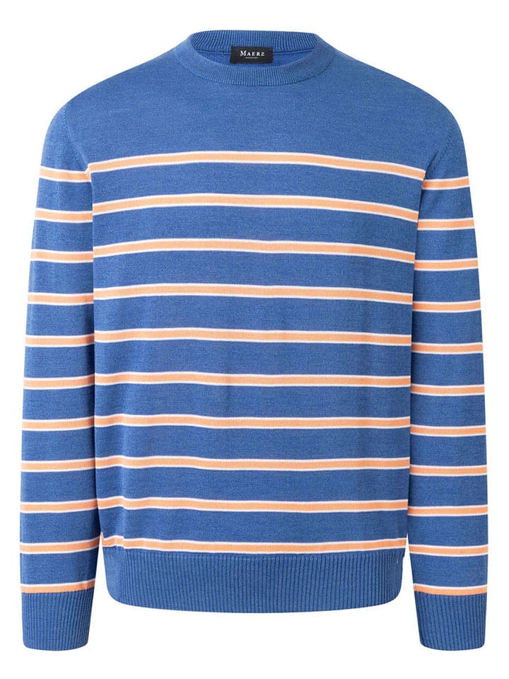 Maerz Muenchen Wollpullover in Blau - 48