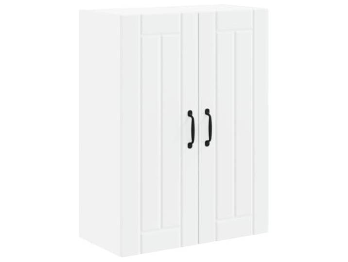 Helloshop26 Moderner Küchenschrank, einfach, 60 x 31 x 80 cm, praktische Aufbewahrung, zeitgenössischer Stil, aus Holz, weiß, 02_0054062