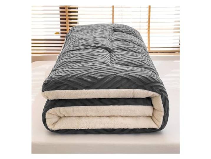 AVkgwrtb Futonmatratze mit Mikrofaser-Daunenfüllung 90-180x200cm Schlafzimmer Wohnzimmer Camping: Roll-Up-Tatami(B,180*200cm)