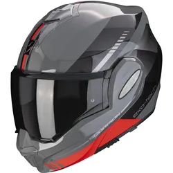 Scorpion EXO-Tech Evo Genre Klapphelm - grau-schwarz-rot - XS (53/54)