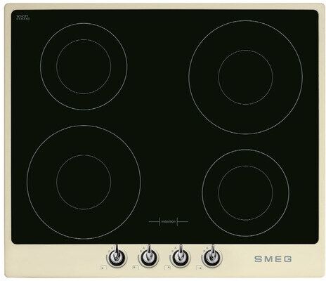 SMEG Placa inducción 4 zonas de cocción - SI964PM. Crema